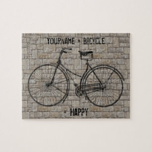 Puzzle Vous plus la bicyclette égale les briques antiques