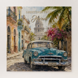Puzzle Voyage à Cuba Vintage - Salutations de La Havane