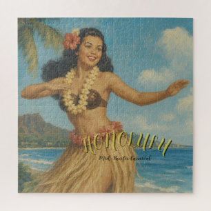 Puzzle Voyage à Hawaï de style vintage