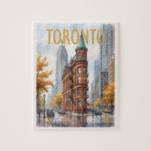 Puzzle Voyage à Toronto Canada Vintage