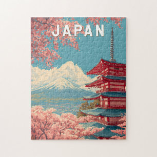 Puzzle Voyage artistique illustré vintage Japon