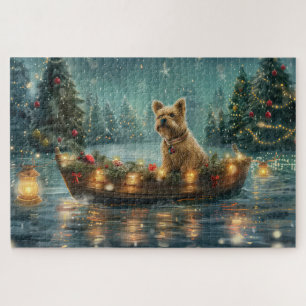 Puzzle Voyage de fête de Noël du Cairn Terrier