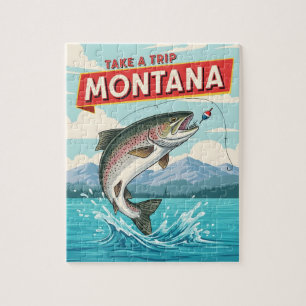 Puzzle voyage de pêche dans le Montana