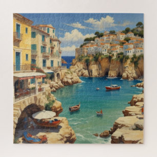Puzzle Voyage en Grèce vintage - Île de Corfou