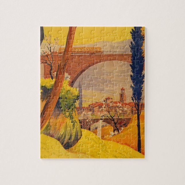 Puzzle Voyage ferroviaire vintage (Vertical)