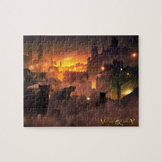 Puzzle Voyage to Fantasy - Felines (Horizontal)