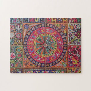 Puzzle Voyage tribal maya mexicain de Boho d'art d'Oaxaca