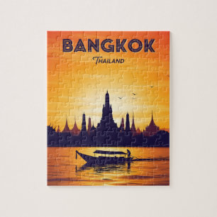 Puzzle Voyage vintage Bangkok Thaïlande