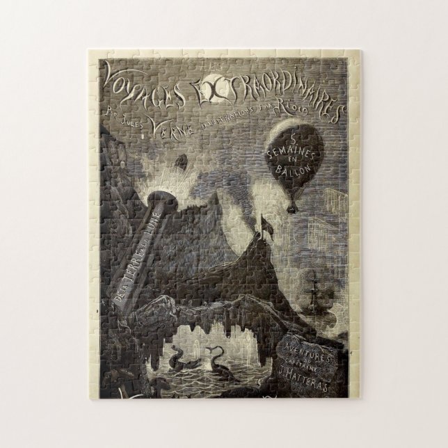 Puzzle Voyages extraordinaires de Jules Verne (1861) (Vertical)