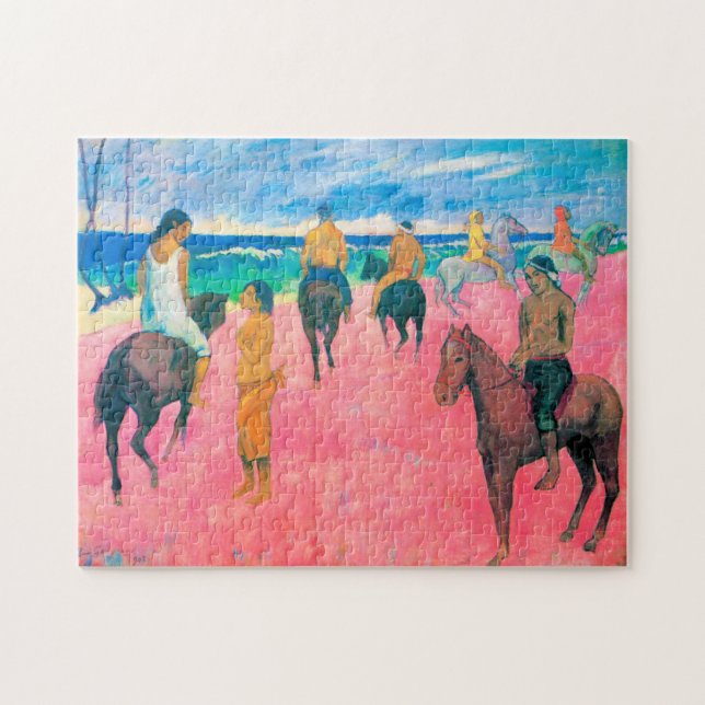 Puzzle Voyageurs sur la plage, Gauguin (Horizontal)