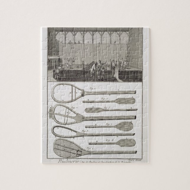 Puzzle Vrai tennis et la construction des raquettes, de (Vertical)