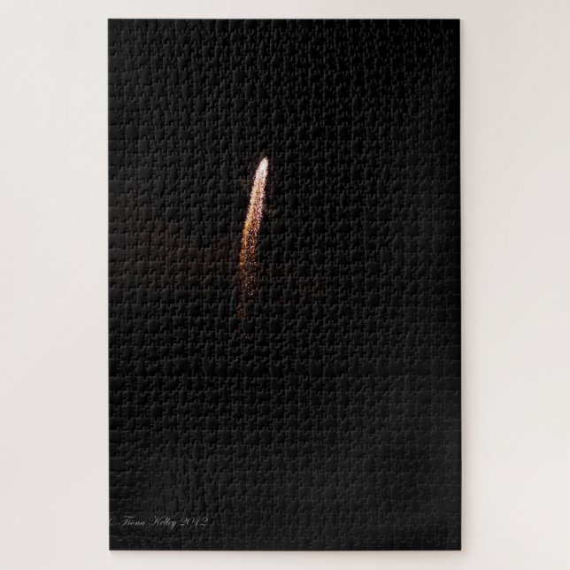 Puzzle vraiment difficile de feu d'artifice d'or (Vertical)