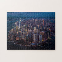 Vue aérienne de Manhattan