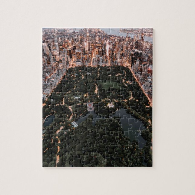Puzzle Vue aérienne de NYC et Central Park (Vertical)