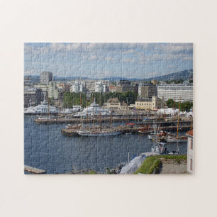 Puzzle Vue aérienne d'Oslo depuis la forteresse