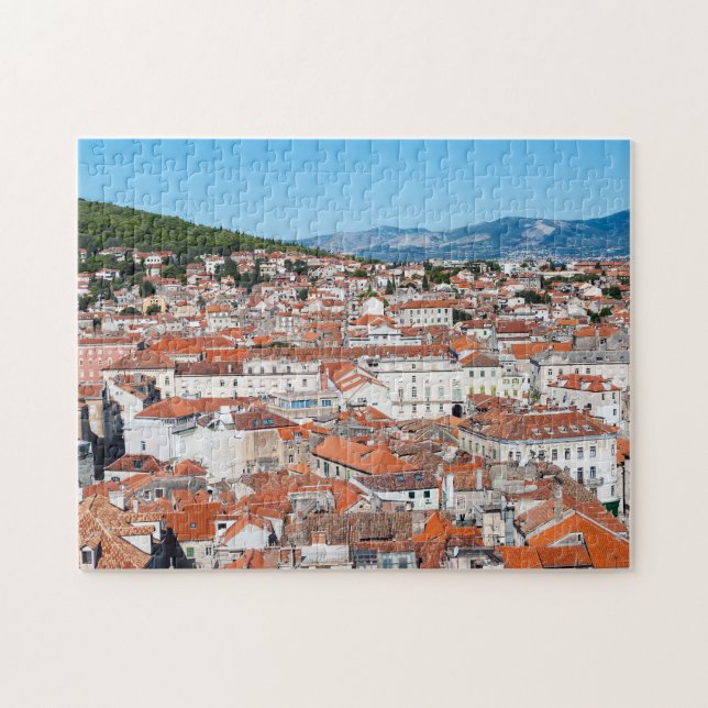 Puzzle Vue aérienne sur la ville de Split - Dalmatie, Cro (Horizontal)