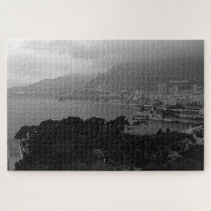 Puzzle Vue côtière vintage de Monaco Monte Carlo