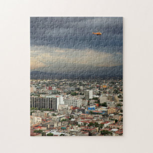 Puzzle Vue courbe du paysage urbain contre le ciel
