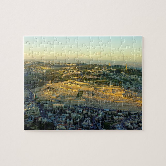 Puzzle Vue d'Ariel du mont des Oliviers Jersalem Israël (Horizontal)