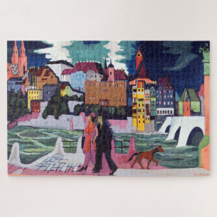 Puzzle Vue de Bâle et du Rhin Kirchner