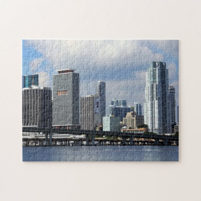 Puzzle Vue de bord de mer de Miami (Horizontal)