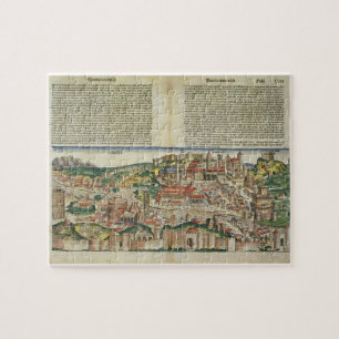 Puzzle Vue de la ville de Rome, de Nuremberg Chron