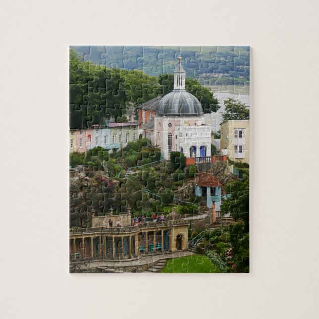 Puzzle Vue de l'estuaire de Portmeirion, Pays de Galles d (Vertical)