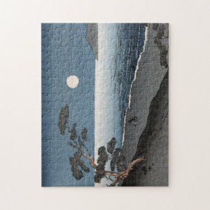 Puzzle Vue de l'océan sur le lever du soleil japonais