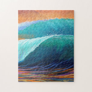 Puzzle Vue de surfers du baril