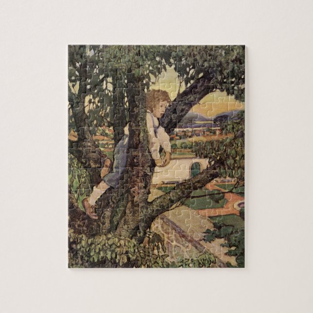 Puzzle Vue des arbres par Jessie Willcox Smith (Vertical)