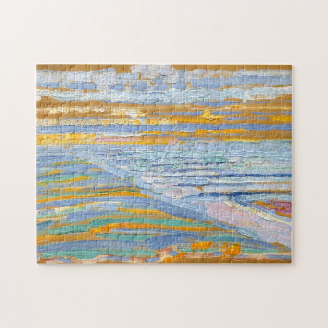 Puzzle Vue des dunes avec plage par Piet Mondrian (Horizontal)