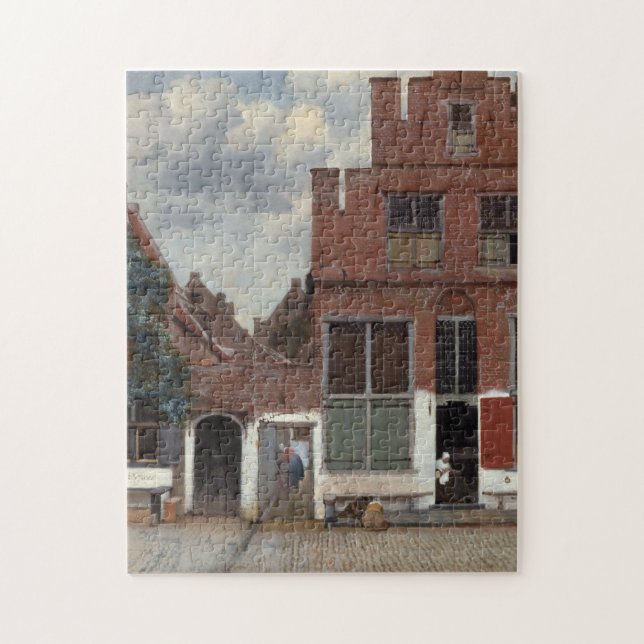 Puzzle Vue des maisons à Delft par Johannes Vermeer (Vertical)