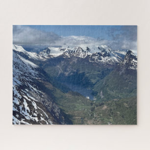 Puzzle Vue du Geirangerfjord depuis la montagne Dalsnibba