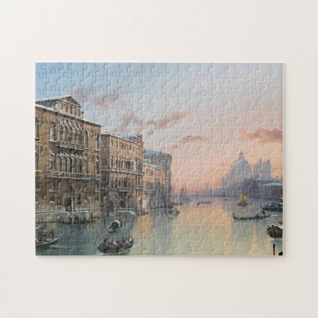 Puzzle Vue Hiver Sur Le Grand Canal, Venise, (Horizontal)