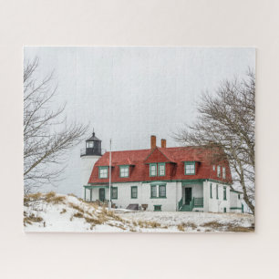 Puzzle Vue hivernale de Point Betsie - 520 pièces