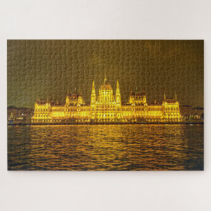 Puzzle Vue nocturne, Parlement hongrois, Budapest Hongrie