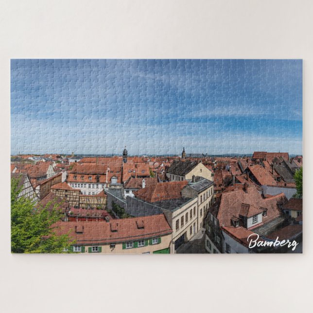 Puzzle Vue panoramique de la vieille ville d'en haut à Ba (Horizontal)