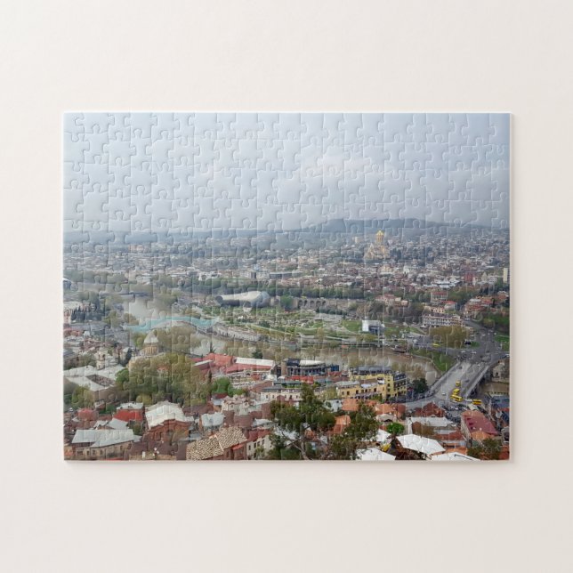 Puzzle Vue panoramique de Tbilissi, la capitale de la Géo (Horizontal)