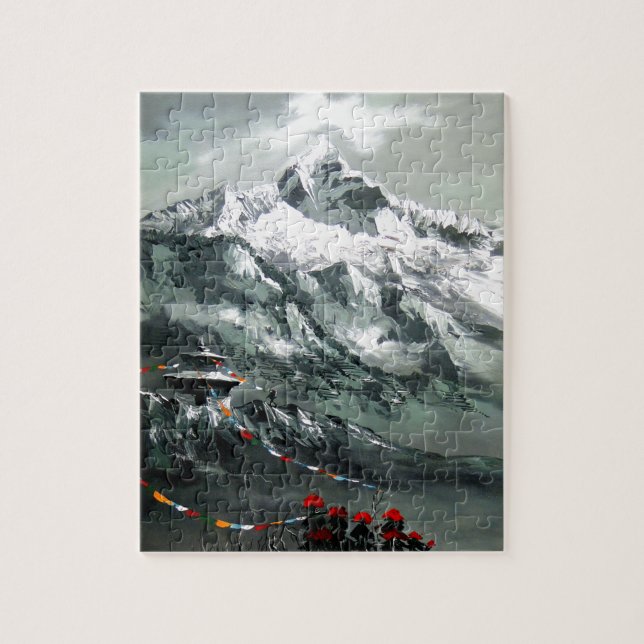 Puzzle Vue Panoramique Du Camp Everest Base (Vertical)