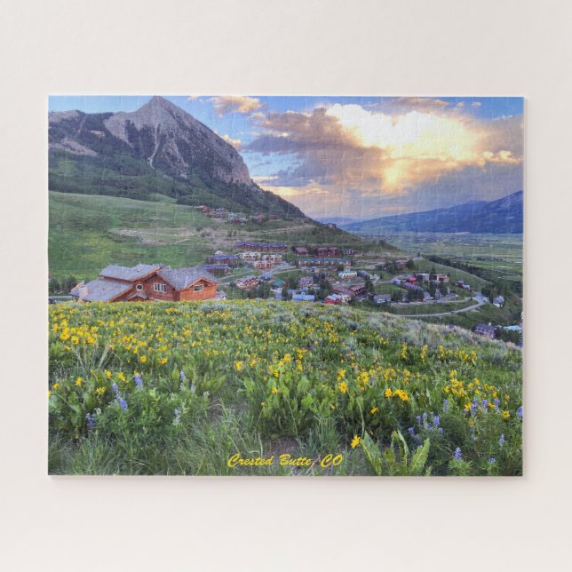 Puzzle Vue photographique glorieuse de Bouton pilé, CO (Horizontal)