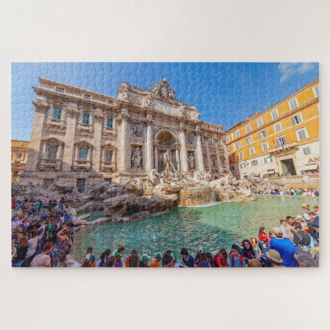 Puzzle Vue pittoresque de la Fontaine Trevi, Rome, Italie (Horizontal)