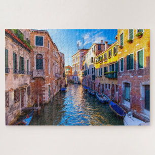 Puzzle Vue pittoresque d'un canal à Venise, Italie