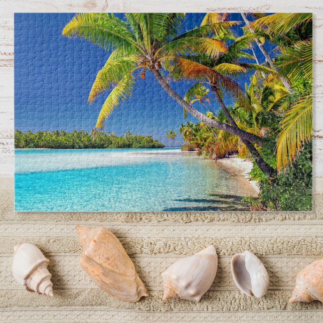 Puzzle Vue pittoresque sur Cook Island Beach | Tropical (Créateur téléchargé)
