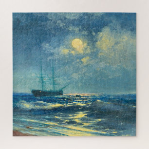 Puzzle Vue sur la mer Lune, peinture d'art