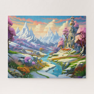 Puzzle Vue sur la nature hivernale