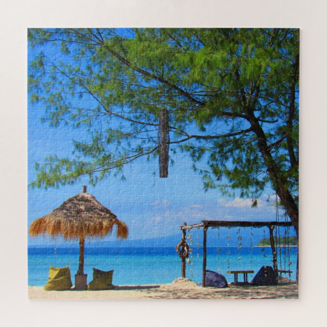 Puzzle vue sur la plage (Horizontal)