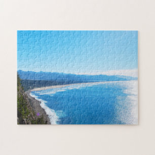 Puzzle Vue sur la plage de Manzanita, côte de l'Oregon