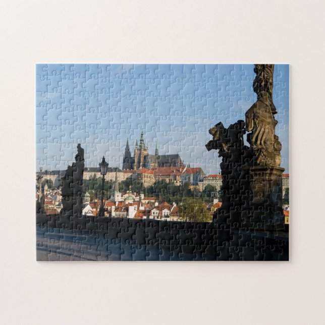 Puzzle Vue sur le château du pont Charles à Prague (Horizontal)