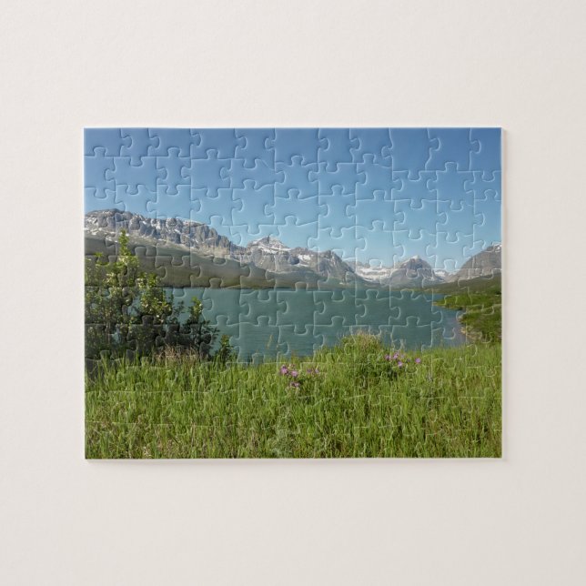 Puzzle Vue sur le lac Swiftcurrent du parc national des G (Horizontal)