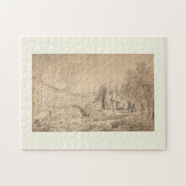 Puzzle Vue sur Messina Harbour - Louis Francois Cassas Ar (Horizontal)